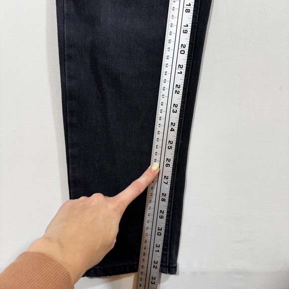 Topshop Moto Mom Jeans High Rise Tiger Embroidered Black Tall 28 Boho Streetwear - Picture 10 of 12